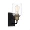 Quoizel Cox 1-Light Matte Black Wall Sconce COX8604MBK - alternate 1